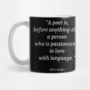 Quote For National Poetry Month Mug